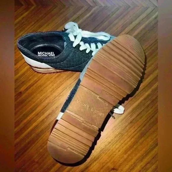 Michael Kors Denim Sneakers - Picture 6 of 7